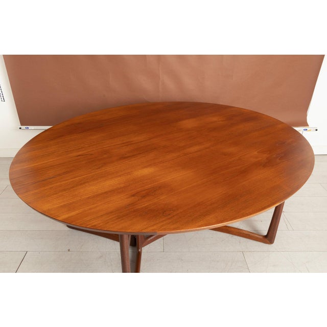 Mid-Century Danish Drop Leaf Dining Table by Peter Hvidt and Orla Mølgaard-Nielsen for France & Søn, 1960s For Sale - Image 6 of 10