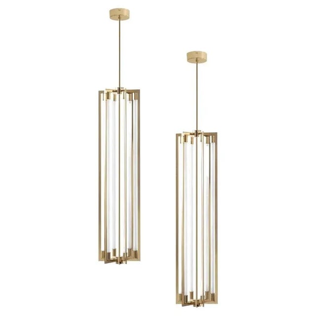 Gold 12 Hanging Lamps by Magic Circus Editions, Set of 2 For Sale - Image 8 of 8