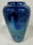 Randy Strong Art Glass Iridescent Cobalt Pulled Feather Vase For Sale In Providence - Image 6 of 11