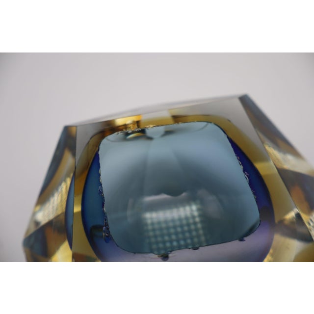 Murano Glass Diamond Ashtray by Flavio Poli for Seguso, 1960s For Sale - Image 7 of 9
