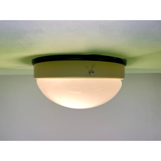 Small Bauhaus Bakelite Ceiling Light, 1940s For Sale - Image 4 of 9