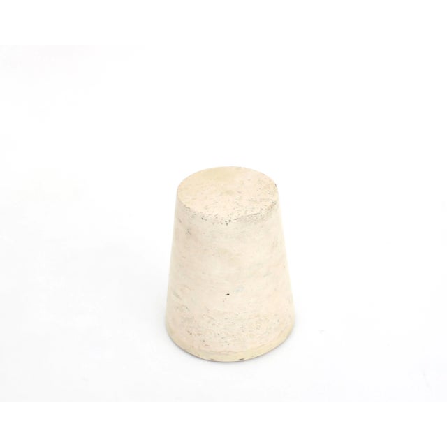 Italian Pale Cream Solid Architectural Marble Cone Form For Sale In Chicago - Image 6 of 10