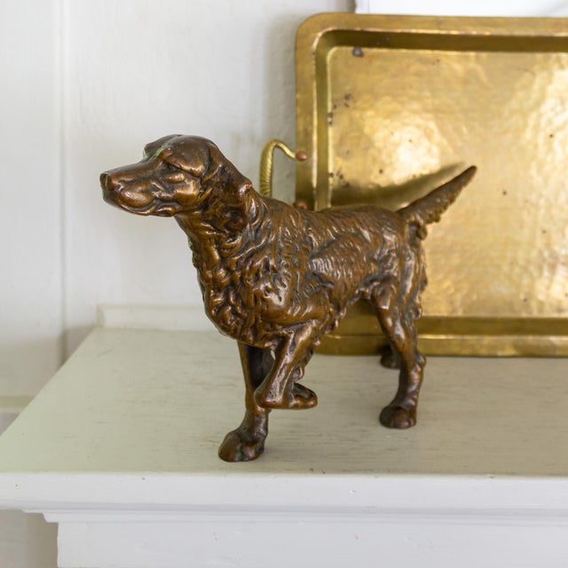 Bronze Hunting Dog Sculpture English Springer Spaniel or Irish Setter For Sale - Image 13 of 17