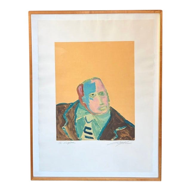 Original Mid Century Pop Art Painting Titled the Godfather - Signed For Sale