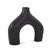 Contemporary Beltram Black Modern Styled Ceramic Footed Vase For Sale - Image 3 of 9