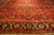 Textile 1890s Antique Red Ground Overscale Botanical Knotted Wool Persian Sultanabad Rug For Sale - Image 7 of 9