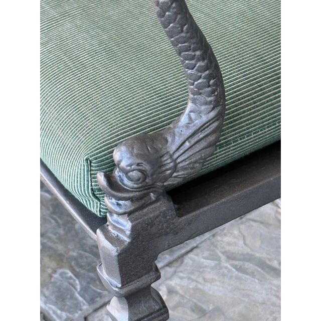 S. Lecon Circa 1990 Neoclassical Cast Metal Patio Dining Set, 42 Inches For Sale - Image 14 of 18