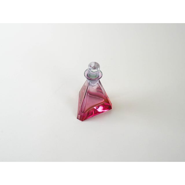 Vintage Triangular Glass Carafe, 1970s For Sale - Image 6 of 8