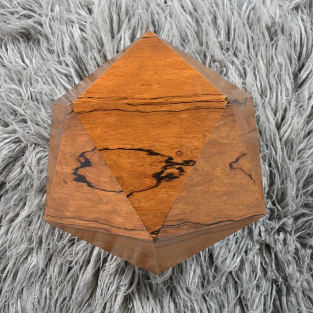 Deltahedron Rosewood Side Table For Sale - Image 9 of 10