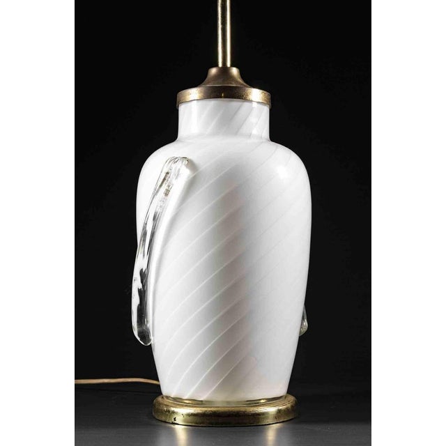 Modern Vintage Murano Glass Table Lamp, Italy, Mid-20th Century For Sale - Image 3 of 5