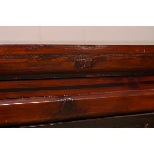 Antique Chinese Lacquered Ming Style Console or Altar Table For Sale - Image 10 of 12