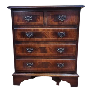 Mid 20th Century Inlaid Mahogany Chest of Drawers