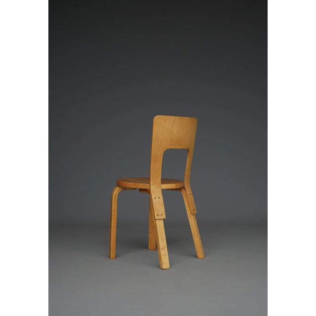 Artek Model 66 Side Chair by Alvar Aalto for Artek, 1940s For Sale - Image 4 of 10