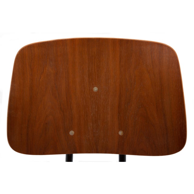 Walnut Brunswick Walnut Plywood Armchairs After Eames DCM Jean Prouvé - A Set of Four For Sale - Image 11 of 18