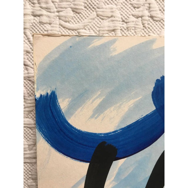 1980s Peter Keil Abstract Portrait Painting - Iconic Blues For Sale - Image 5 of 9