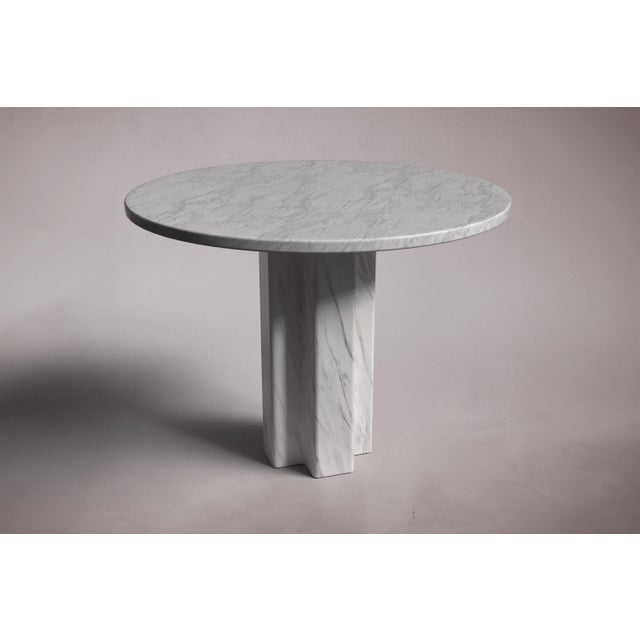 Crafted and hand-finished from Italian Carrara Marble. Italian Carrara Marble can be honed and polished for a matte finish...