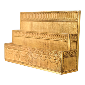 Tiffany Studios New York Adam Pattern Bronze Doré Letter Rack