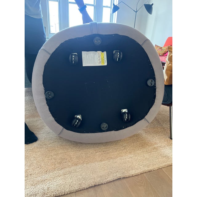 Bernhardt Mitt Chair & Apel Ottoman For Sale - Image 9 of 9