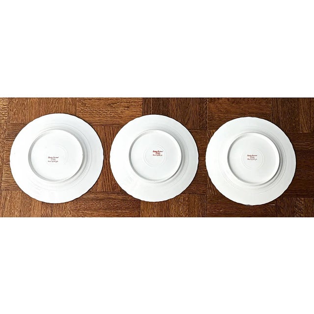 Ceramic Antique Haviland Limoges Luncheon Plates - Schleiger Patterns - Set of 6 For Sale - Image 7 of 12