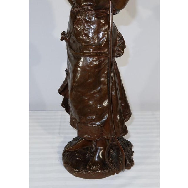 H. Moreau, Jeune Paysanne, Late 1800s, Bronze For Sale - Image 17 of 18