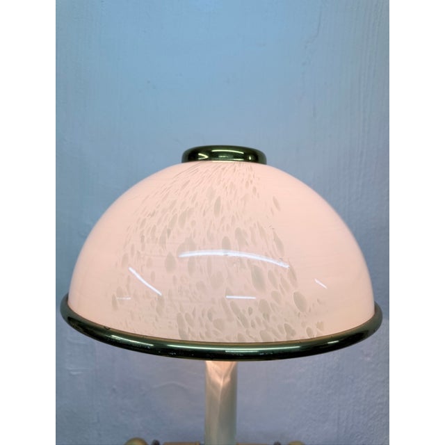 1980s Italian Murano Glass Mushroom Table Lamp from F. Fabbian, 1970s For Sale - Image 5 of 15