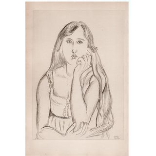 Matisse, Girl, Original Lithograph, 1920 For Sale