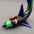 Multi-Colored Murano Glass Shark, Italy, 1960s For Sale - Image 4 of 8