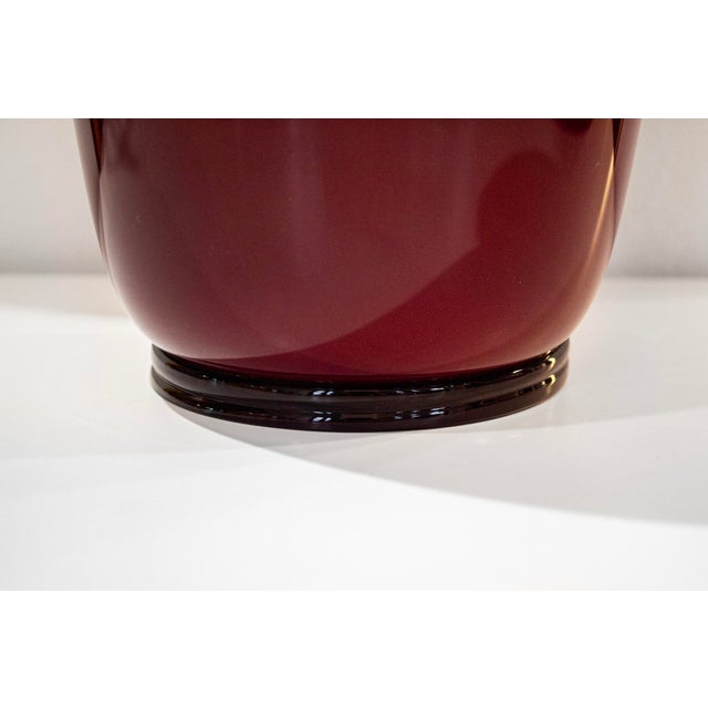 Venini Murano Glass Vase by Paolo Venini, 1980 For Sale - Image 4 of 5