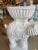 Sculpture Materials Vintage Large White Plaster Elephant Garden Plant Stand Planter For Sale - Image 7 of 13