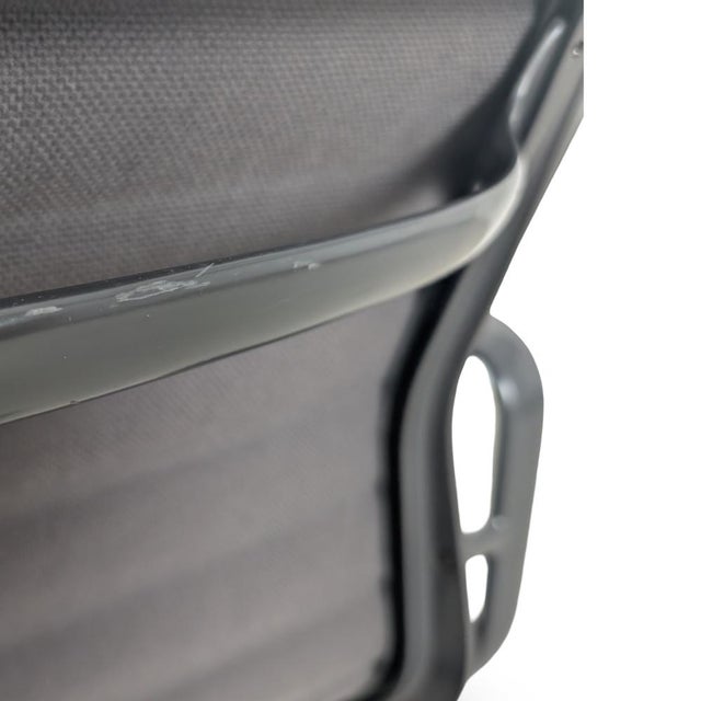 EA 107 Office Chair in Hopsak Dark Grey by Charles and Ray Eames for Vitra For Sale - Image 9 of 13
