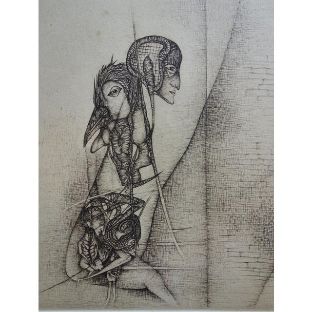 Fred Deux, The Question, Original Etching For Sale - Image 4 of 7