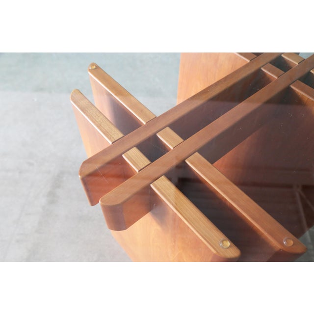 Brown 1970s Vintage Teak and Glass Dining Table by Gustav Gaarde for Trakanten Danish Modern For Sale - Image 8 of 10