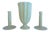Early 20th Century Steuben Ivory Centerpiece Vase & Candlestick Set - 3 Pieces For Sale