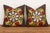 1990s Pair of 18" Multicolor Suzani Medallion Pillow Covers For Sale - Image 5 of 8