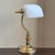 Late-20th Century Mini Banker's Task Lamp W/ Frosted Glass Shade For Sale - Image 14 of 17