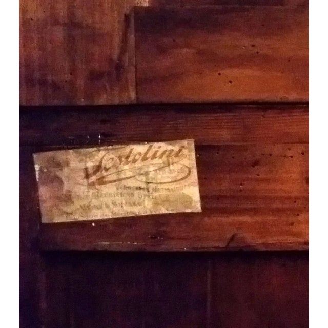 Wood Venetian Credenza with China Cabinet from Testolini & Salviati, 1920s For Sale - Image 7 of 8