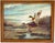 Mallard Duck Embroidery Art Flying Bird Signed Vintage Rustic Cabin Decor For Sale - Image 4 of 7