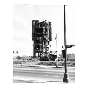 1971 Los Angeles High School Demolition Photograph by Don Ware