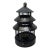 Tole Chinoiserie Pagoda Bird Cage For Sale