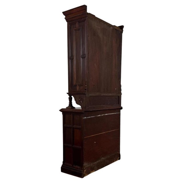 Antique 19th Century Victorian Mahogany Bookcase For Sale - Image 10 of 13