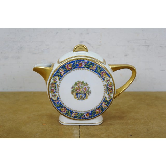 Antique Art Deco TLB Limoges Touze Lemaître Frères & Blancher Tea Coffee Set- 11 Pieces For Sale - Image 4 of 12