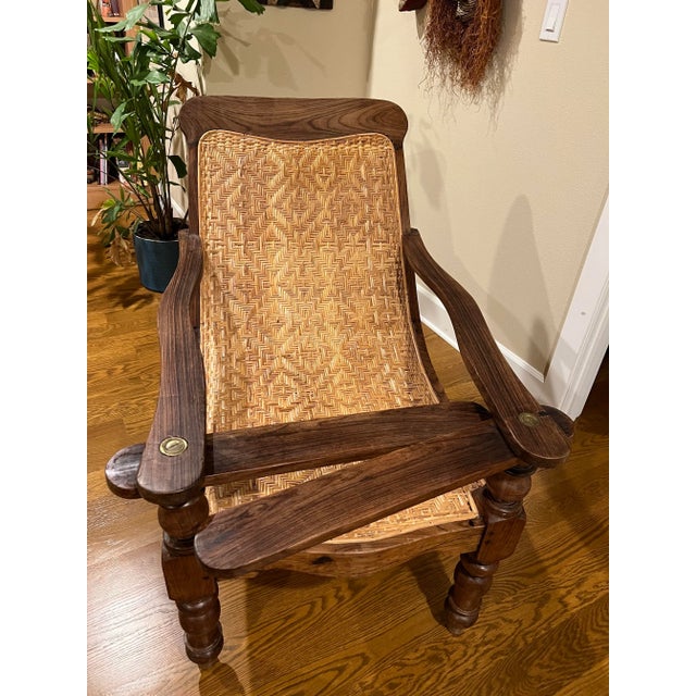 Antique Early 20th Century Plantation Chair in Rosewood For Sale - Image 11 of 11