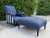 English Antique English Upholstered Armchair and Oversized Ottoman For Sale - Image 3 of 12