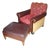 1980s Luxury Reinvented: The Ricardo Chair and Ottoman Set by King Hickory For Sale