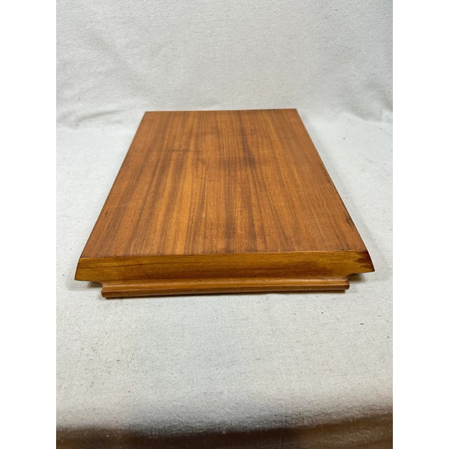 Vintage Chinoiserie Wood Serving Tray For Sale In New Orleans - Image 6 of 7