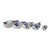 Misc Collection of 5 Vintage Blue & White Delft Pottery Shoe Ashtrays For Sale