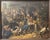 Large 19th Century German Genre Painting Attributed to Johann Sperl Village Scene, Large 19th Century German Genre...