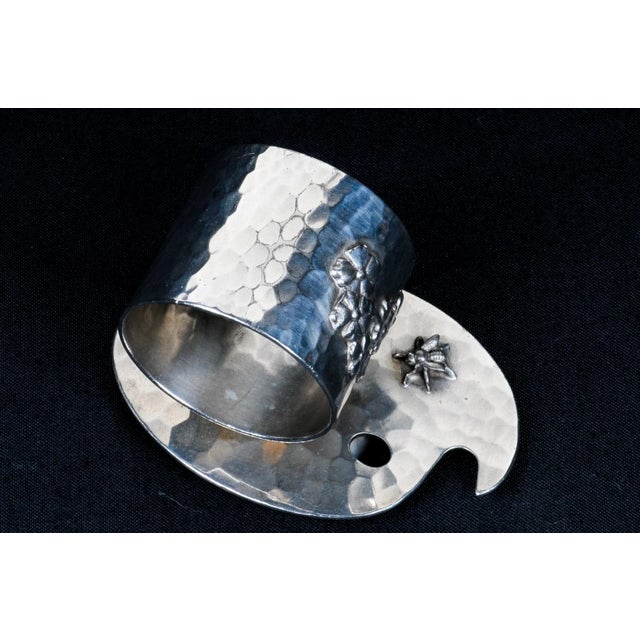 19th Century Hammered Rogers & Smith Co. Napkin Ring For Sale - Image 4 of 8
