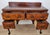 Antique Victorian English Walnut Writing Desk, 1890 For Sale - Image 3 of 18