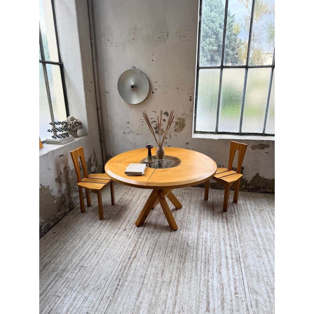 Elm Table from Seiltz, 1980 For Sale - Image 3 of 18